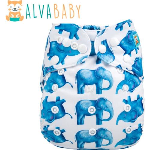 New Arrival! Alvababy Cloth Diapers Baby Reusable Modern Cloth Nappies with Microfiber Insert
