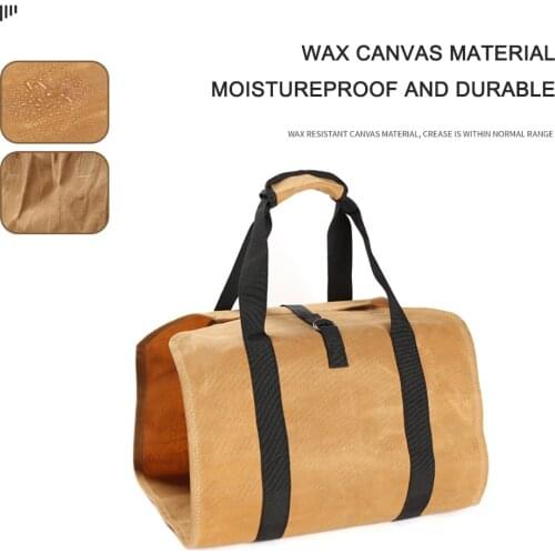 Adjustable Supersized Canvas Firewood Wood Carrier bag Log Camping Outdoor Holder Carry Storage bag Outdoor Bag HOT