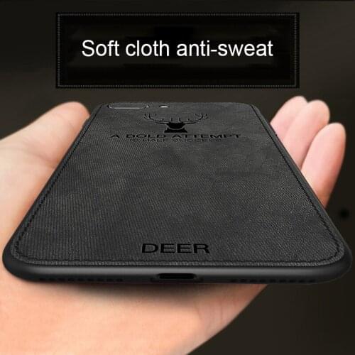 Fabric Deer Phone Case For Redmi Note 7 Case Cute Cartoon Soft TPU Cover Shell For Xiaomi Mi 9 Mi 9 Se Redmi Note 5 Case 2019