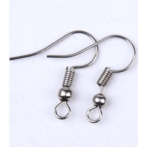 100pcs/lot 20x17mm DIY Findings Earrings Clasps French Hooks Fittings Making Accessories Iron Hook Earwire Jewelry