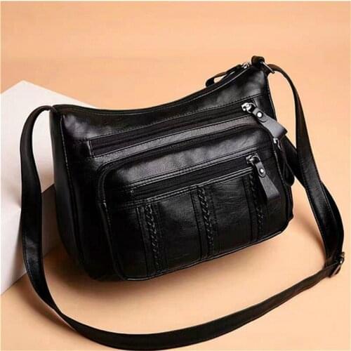 Womens Bag 2021 Women Messenger Bags Matching-all Leather Feeling PU Shoulder Bags Fashion Gift For Girls & Middle Aged Female