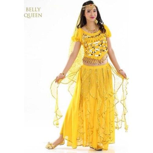 Belly Dance Costumes Women Belly Dancing Girls Bollywood Indian Performance Dancewear Oriental Dance Clothing 4pcs/Set