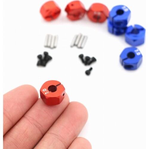 1/10 RC CAR 4PCS Metal 5mm Inside diameter Hubs 7MM Thickness 12MM Wheel Hex Drive Adaptor 1:10 HSP HPI Tamiya
