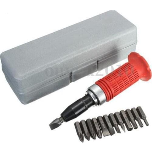 14 in 1 High Carbon Steel 1/4" Multi-purpose Impact Phillips Slotted Hexagon Screwdriver Set Chisel Tools Bits With Box