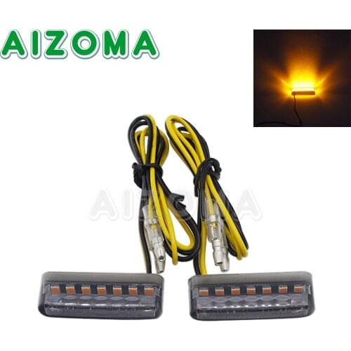 2X Motorcycle LED Rear Tail Light E9 Motorbike License Plate Light For Kawasaki Suzuki BMW Honda Yamaha Car Auto Brake Indicator