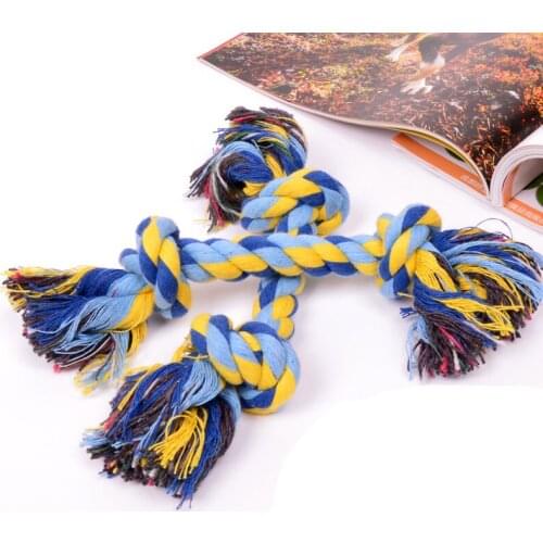 20cm Dog Pet Puppy Chew Cotton Rope Ball Braided Knot Toy Durable Braided Bone Rope Toys Teeth Cleaning Tool