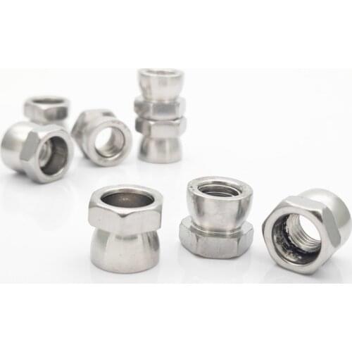 4Pcs M6 M8 M10 304 Stainless steel anti-theft nuts twist-off nut screw-off screw caps