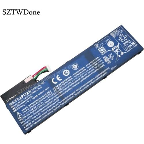SZTWDone AP12A3i Laptop Battery for Acer Aspire Iconia w700 Timeline Ultra M3 M5 M3-581 M5-481 M5-581 AP12A4i M3-581TG M5-481TG
