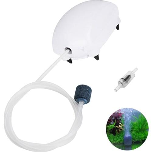 Aquarium Mini Air Pump Fish Tank Compressor Single Outlet Increase Oxygen Pump with Check Valve Silent Oxygenator Aerator 220V