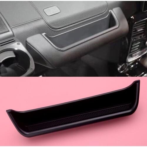 Car Passenger Side Storage Box Holder Tray Black Plastic Fit For Mercedes Benz G-Class W464 W463A G350 G500 G63 G65