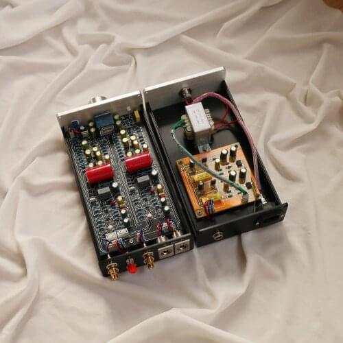 Black Glue Balanced Output Phono Amplifier/MM Moving Magnet MC Moving Coil Preamp/Volume Discrete Components/Class A Circuit