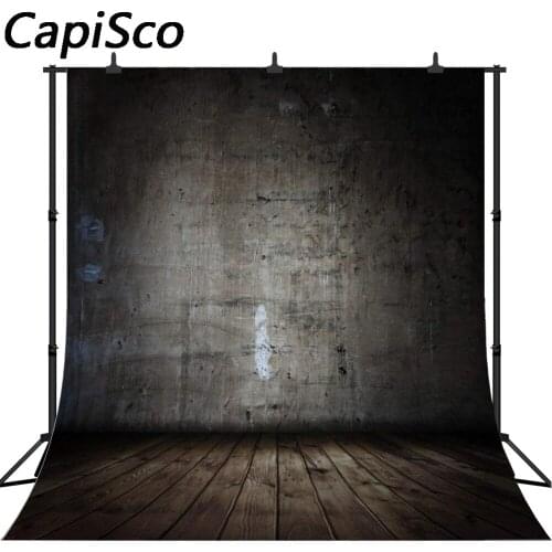Capisco gray concrete scratch wall photography backdrop wood floor kid baby shower portrait wallpaper background photo studio