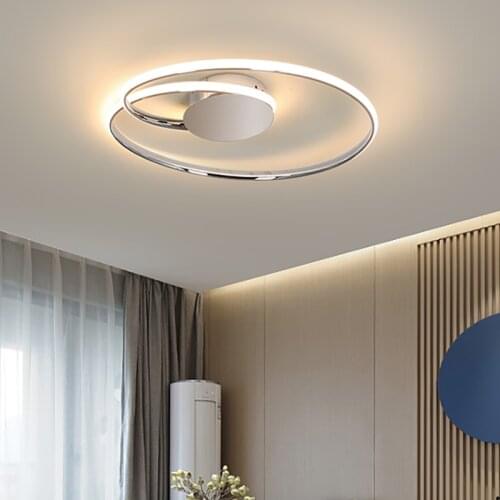Chrome/Gold Plated modern led Ceiling lights for living room bedroom study room home deco 90-260V ceiling lamp fixtues Free Mail