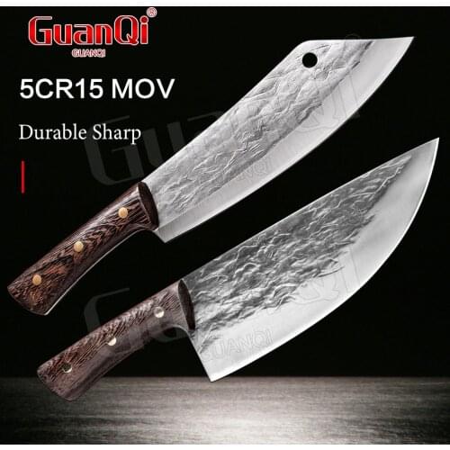 Handmade Forged 5cr15mov Steel Kitchen Cleaver Knife Professional Butcher Knife Bone Chopper Kitchen Chef Knives Slicing Knife