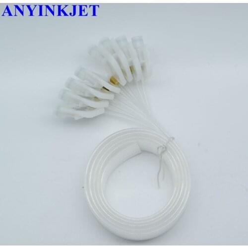 2m 8 Color solvent Ink Small Damper dumper with Tube Hose Pipe With Screw Nuts For Epson DX4 Roland SP540 Mimaki JV3 printer