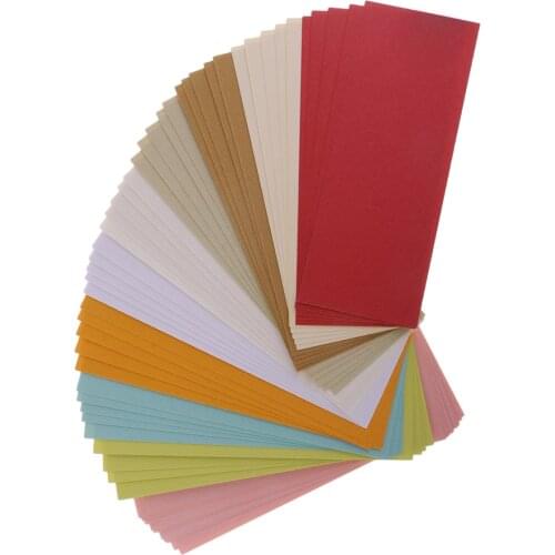 50x 10 Color Metallic Shimmer Paper Cardstock For Business Scrapbooking Card
