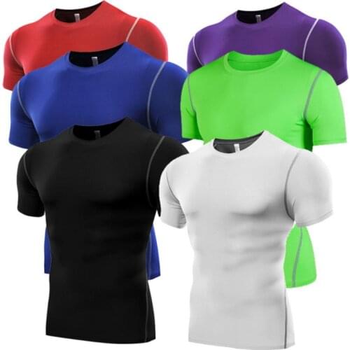 Mens Running Sports Suit Male Quick Drying Sportswear Compression Clothing Fitness Training Kit Elastic Tight-fitting Underwear