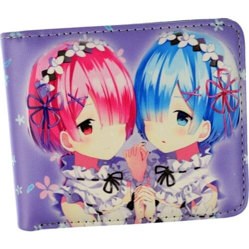 2018 New Beautiful Girl Lady Wallet Re:Zero kara Hajimeru Isekai Seikatsu Wallets With Card Holder Coin Pocket