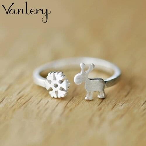 New Gothic Men Deer Snow Rings For Women Jewelry Birthday Gift Romantic Wedding Engagement Drop Shipping 2021