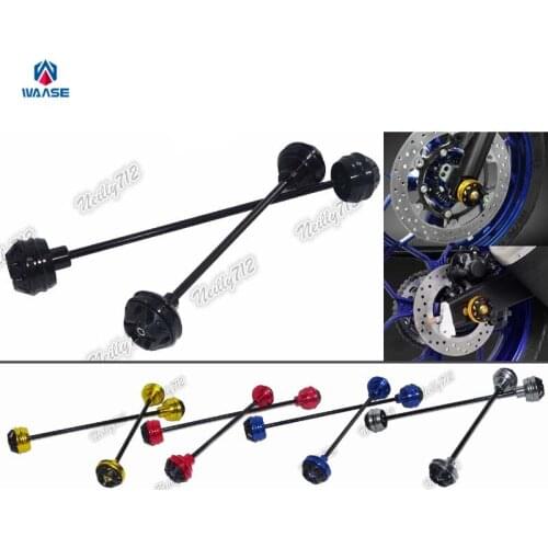 Waase S1000R Motorcycle Front & Rear Wheel Fork Axle Sliders Cap Crash Protector For BMW S 1000 R 2014 2015 2016 2017 2018