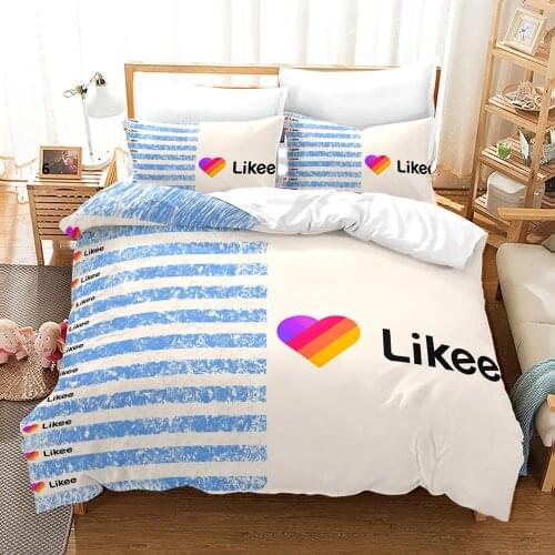 Likee Bedding Set Single Twin Full Queen King Size Lover Likee Bed Set Childrens Kid Bedroom Duvetcover Sets Heart-shaped 013