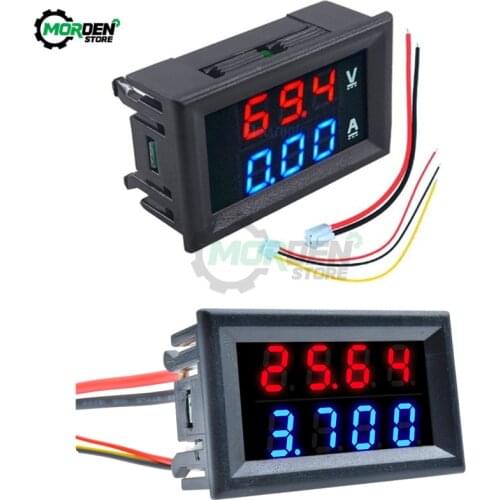 DC 100V 10A Digital Voltmeter Ammeter Dual LED Display DC Amp Volt Meter Voltage Current Tester Volt Detector