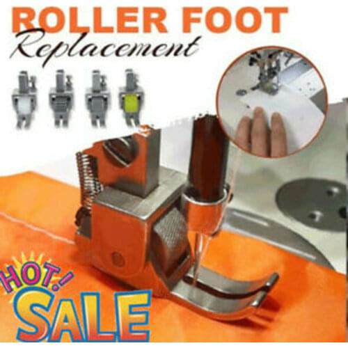 Adjustable Roller Foot Replacement Sewing Machine Presser Foot Accessories 4 Different Styles Rubber/iron/twist/plastic Wheel