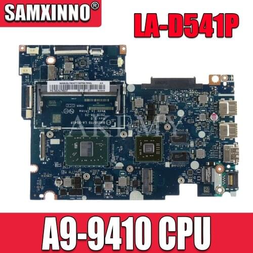 SAMXINNO For Lenovo Yoga 510-14AST 500-14ACZ Laotop Mainboard LA-D541P Motherboard with A9-9410 Radeon R5 M430