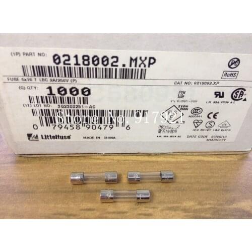 [ZOB] The United States Littelfuse LBC 2A 250V 5X20 Lite fuse glass tube genuine original insurance --200pcs/lot