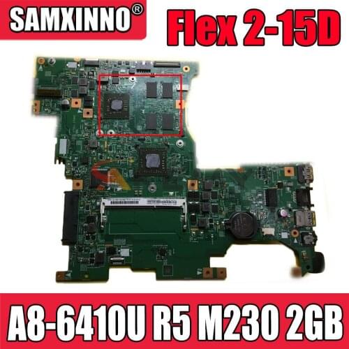High quality LF155M for Lenovo Flex 2-15D Laptop Motherboard 5B20G53237 A8-6410U 2.0 GHz Radeon R5 M230 2GB DDR3 100% Fully Test