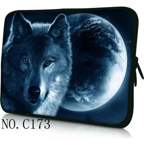 Wolf women Laptop Bag Notebook Carrying Case handlebag for Macbook Air 13.3 14 15.6 17 inch men Handbags Mouse Bag