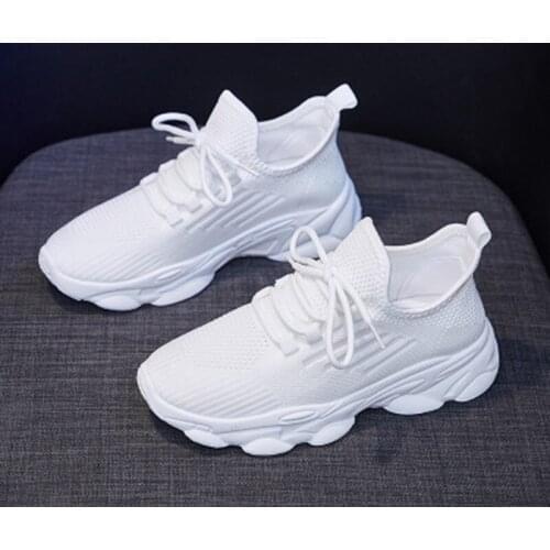 New Women Shoes Ultralight Breathable Running Shoes Comfortable Outdoor Sports Jogging Walking Height Increasing Female Sneakers