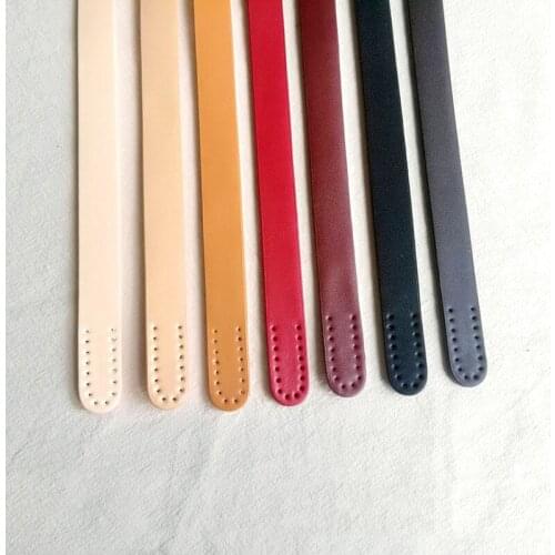 1 Pair 65x1.8CM Bag Handles DIY Split Leather Bolsa Accessories Replacement Shoulder Genuine Leather Bag Straps