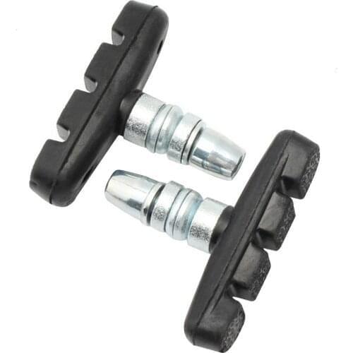 1 Pair Bike V-Brake Pads Silent Rubber V Brake Shoes Bike Parts Cycling Bicycle Brake Pads MTB Mountain Bike Accessories