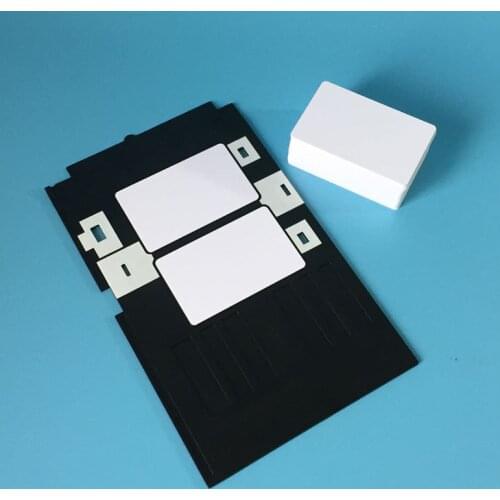 1PC Tray card for Epson T50 T60 P50 R260 R270 R280 R290 Tray Card inkjet printer PVC ID Card tray + 230PCS PVC Blank White Card