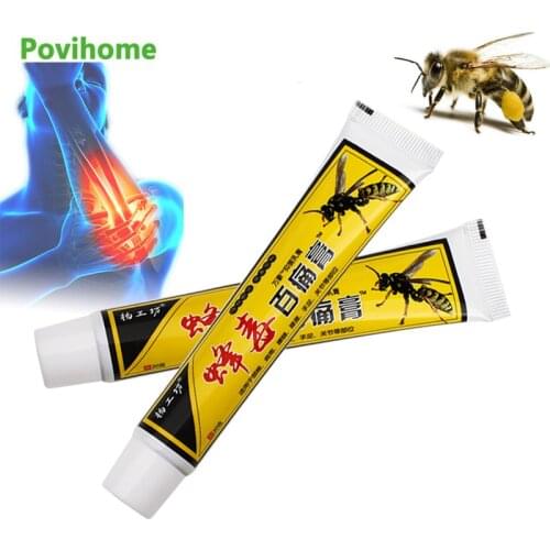 1Pcs 20g Bee Venom Analgesic Ointment Muscle Joint Sprain Rheumatoid Arthritis Neuralgia Pain Relief Body Care Medical Plaster