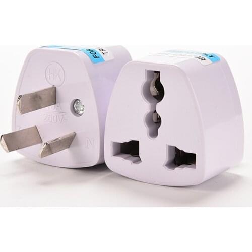 1PC Universal EU UK US GER AU CHN Plug Adapter European Germany Australia China Power Plug Socket White Travel Converter Plug
