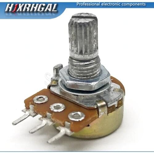 1pcs WH148 B1K B2K B5K B10K B20K B50K B100K B250K B500K B1M 3pin 15mm 1K 2K 5K 10K 20K 50K 100K 250K 500K 1M hjxrhgal