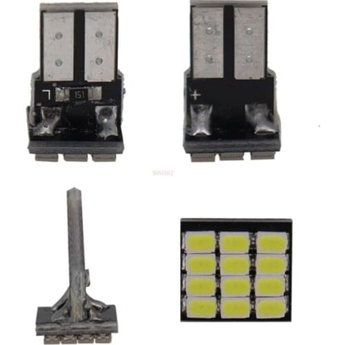 10PCS T10 W5W 12SMD 1206 White LED DC 12V Canbus led lights for car Car External Lights License Plate Corner Backup Lamp