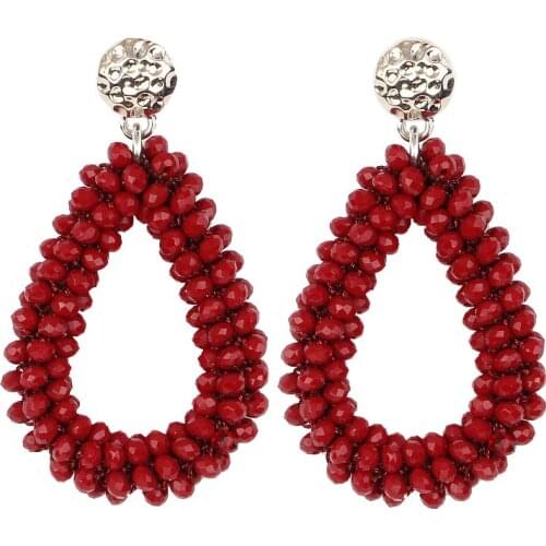 2019 Oorbellen earrings For aretes largos baroque big long earrings for women pendantes christmas drop dangling crystal earrings