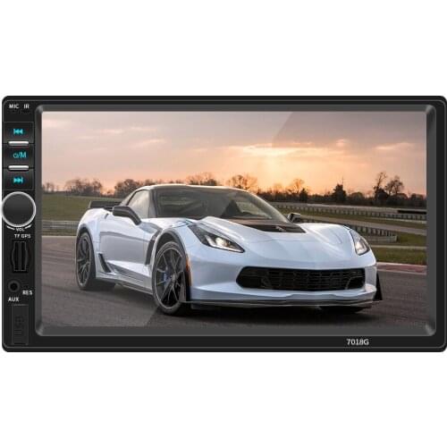 Wince double din 7 inch bt car video touch screen car radio gps mp5 player with mirror link FM USB