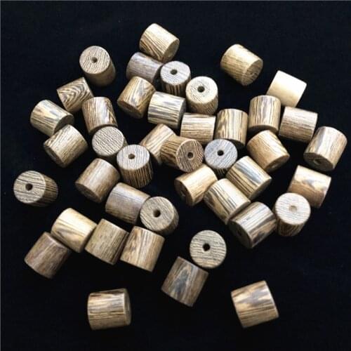 Popular 6-12mm Loose Wood Beads Natural Buddhist Wood Wenge Prayer Mala Cylinder Barrel Spacer Beads For DIY Jewelry Making