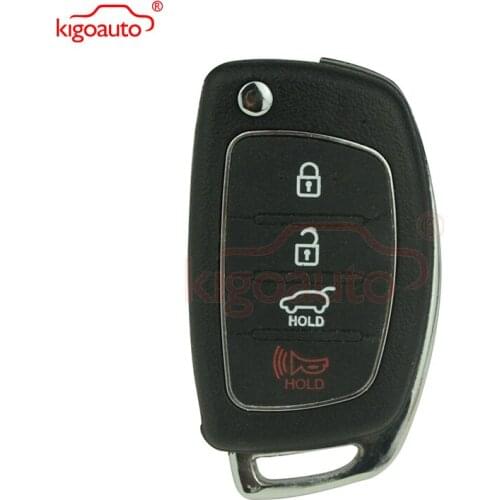 Kigoauto Elantra Genesis flip key shell 3 button with panic TOY49 for Hyundai remote key case