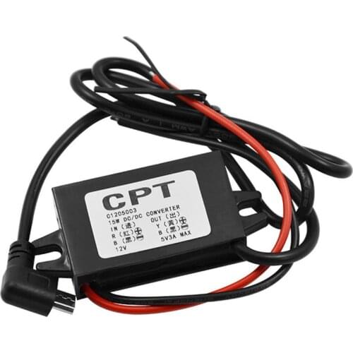 DC - DC Converter Regulator 12V To 5V Car Led Display Power CPT Car Power Step Down Regulator Module With Micro USB