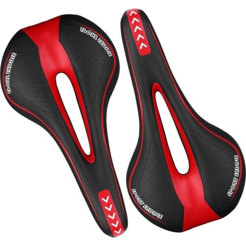 Road Bike Breathable Shock Absorbing Bicycle Saddle Seat Cushion for man Cycling Part Saddle Trail Races Shock Absorbing Seat