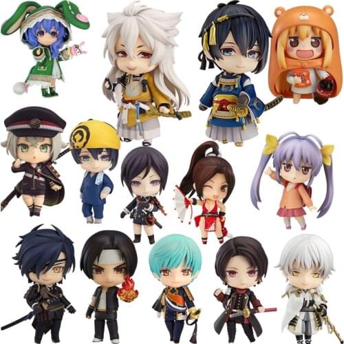 Anime Touken Ranbu Online Kogitsunemaru Mikazuki Munechika CCP Action Figure PVC Q Version Collection Model Dolls Toys for Gifts