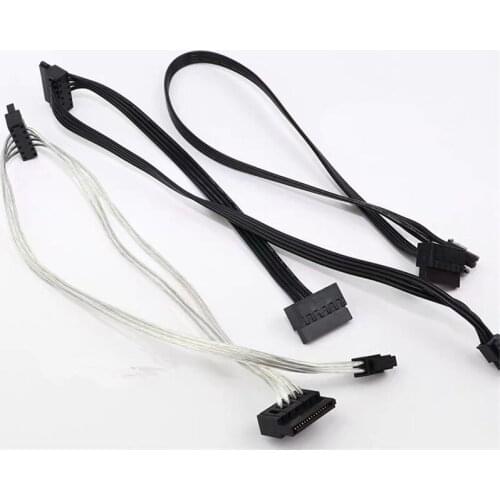 Small 4Pin to Dual SATA SSD Power Supply Cable to MINI 4Pin turn 2X SATA Hard Drive Power Cord For Lenovo Main Board Interface
