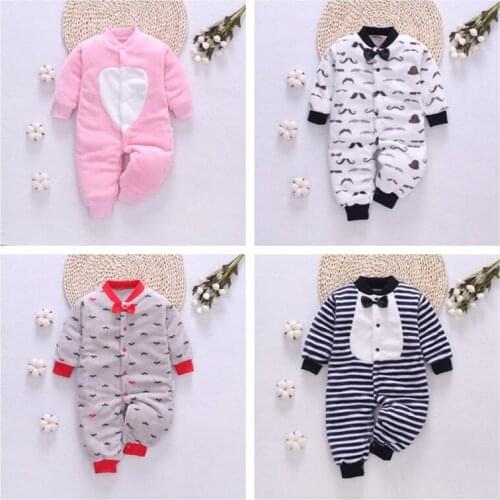 Unisex Baby winter clothes Flannel Baby romper soft Newborn Clothing Roupas Infant jumpsuit Baby rompers for baby boy