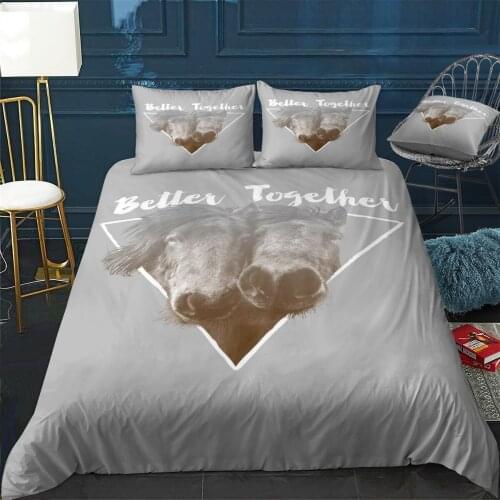 Better together Quilt Cover Pillowcase 3Piece Comforter Bedding Set With Pillow Case Single Double Duvet Cover Home Decora