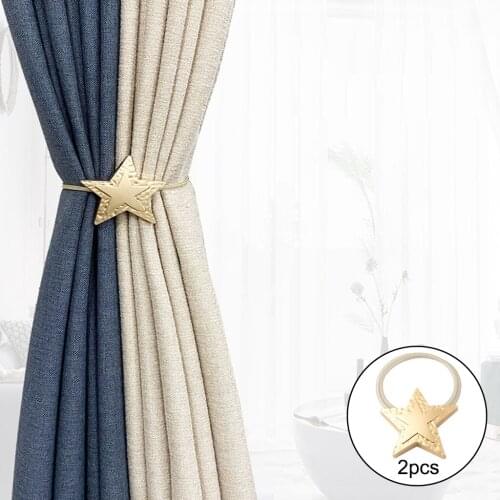 Magnetic Curtain Tiebacks Clips Decorative Rope Holdbacks Bedroom Decoration